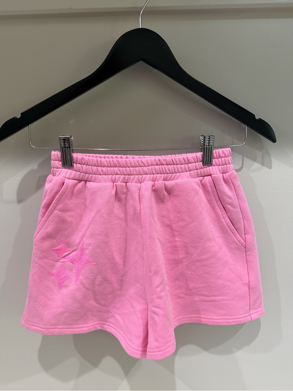 QUEEN OF SPARKLES Pink Shorts- Youth Large